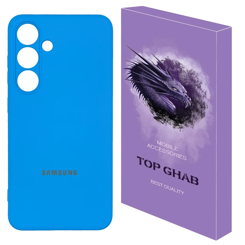کاور تاپ قاب مدل سیلیکونی_پاککنی مناسب برای گوشی موبایل سامسونگ Galaxy A55