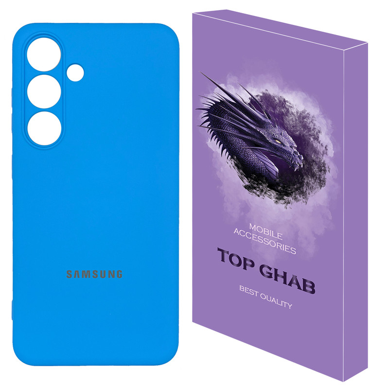 کاور تاپ قاب مدل سیلیکونی_پاککنی مناسب برای گوشی موبایل سامسونگ Galaxy S24 FE 5G