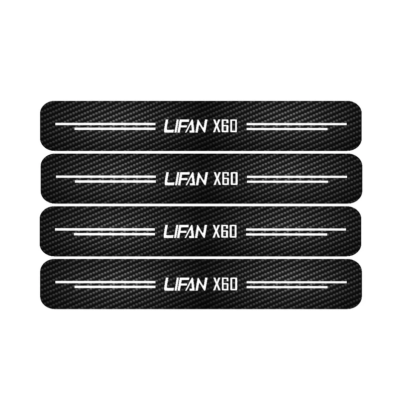 برچسب بدنه خودرو طرح پارکابی کربن کد SP145 مناسب برای لیفانX60 بسته 4 عددی