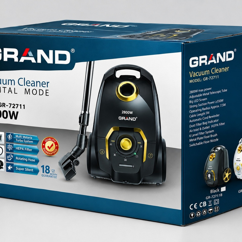 جاروبرقی 2800 وات گرند مدل GR-72711