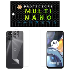  Multi Nano X-SFT Screen Protector For Motorola Moto G22 with back skin