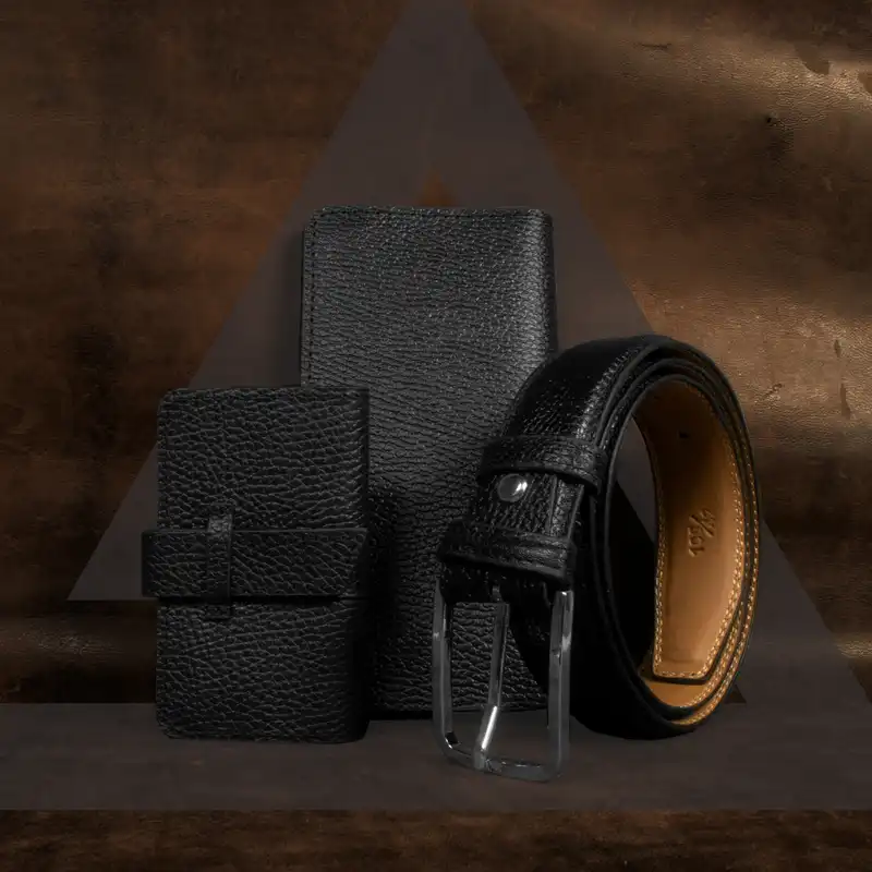 ست هدیه مردانه چرم آراهمراه مدل 26