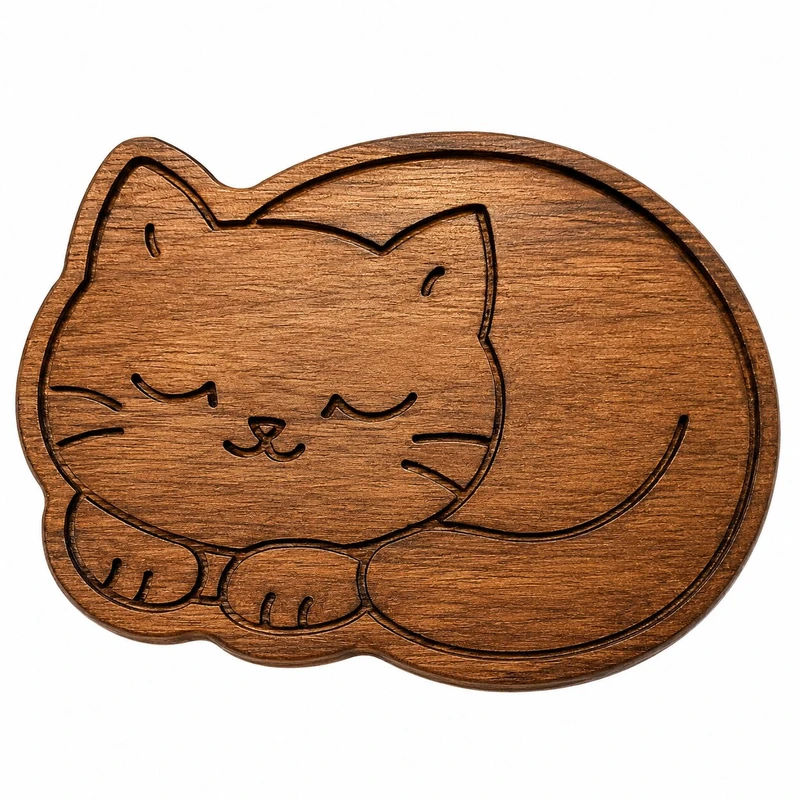 زیر لیوانی مدل Sleepy cat