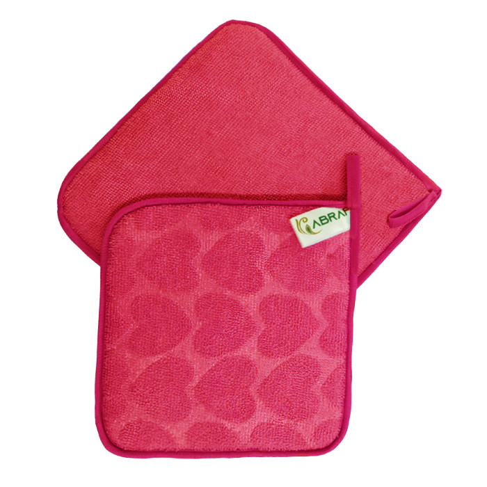 دستگیره آشپزخانه ابراف طرح قلب AB1717 مجموعه 2 عددی