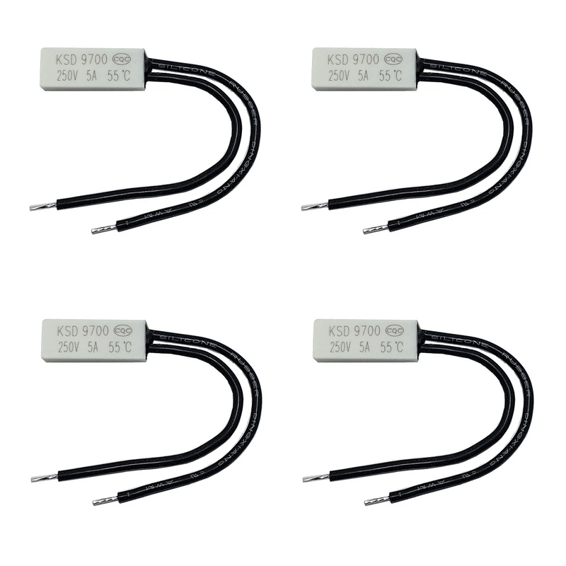 ترموسوئیچ  کی اس دی مدل 250V-5A-55D بسته 4 عددی