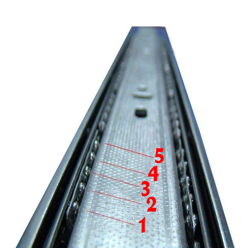 ریل ساچمه ای فیسا مدل Z50 سایز 50 سانتی متر بسته دو عددی