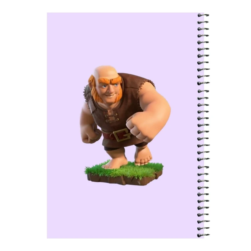 دفتر مشق 80 برگ اس جی مدل کلش رویال کد 14