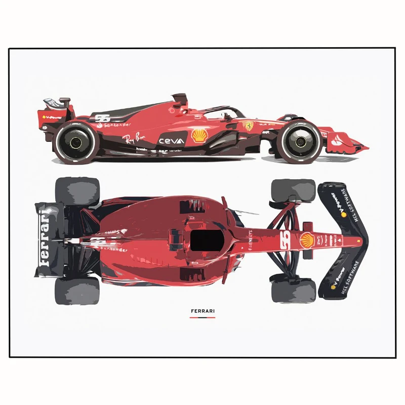 پوستر مدل اتومبیل‌های ورزشی ایتالیایی