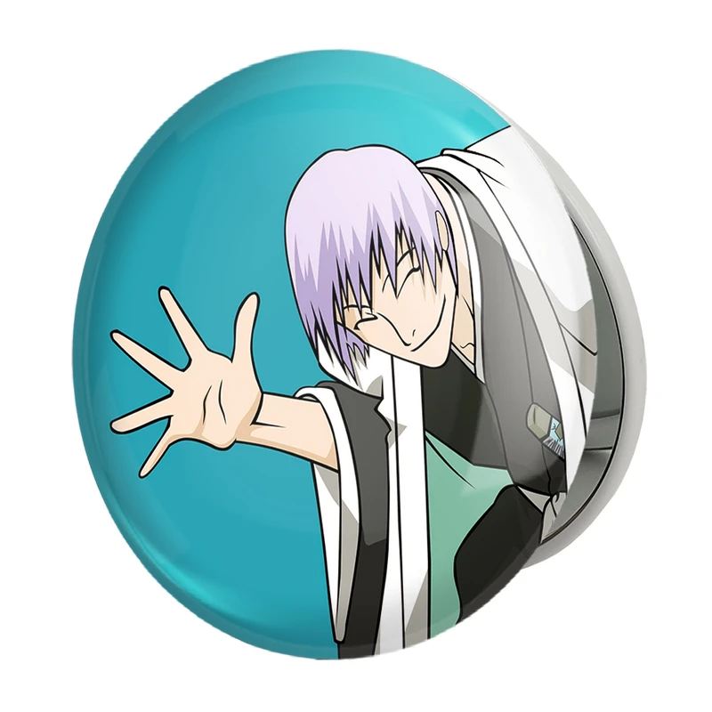 آینه جیبی خندالو طرح گین ایچیمارو انیمه بلیچ Bleach مدل تاشو کد 12037 