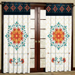 پرده مدل خورشیدی هازان پانچی کد 4607 سایز 140x200 سانتی متر