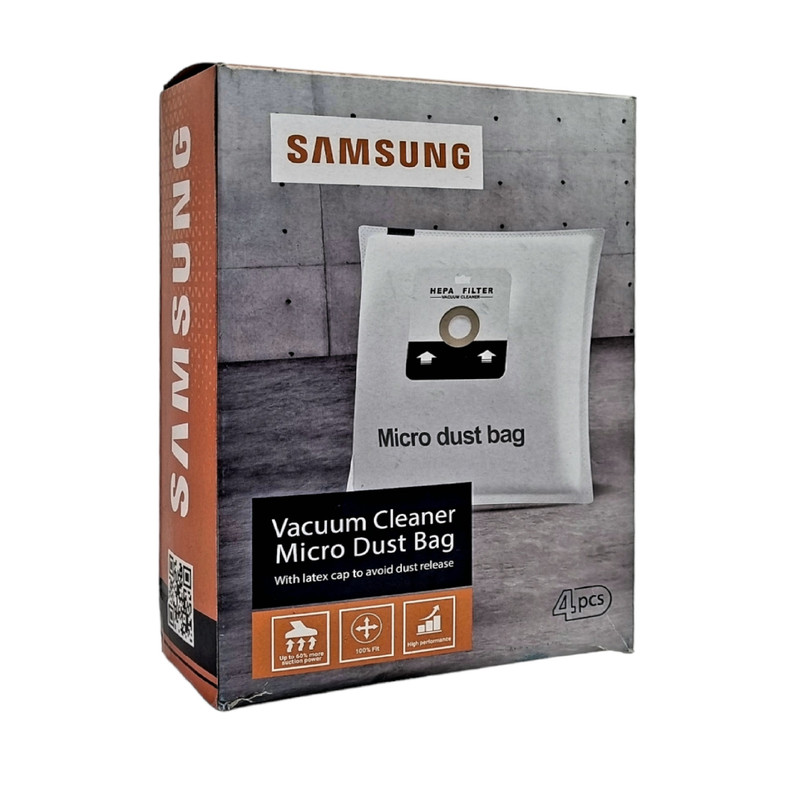 پاکت جاروبرقی مدل micro plus مناسب برای جاروبرقی سامسونگ بسته 4 عددی