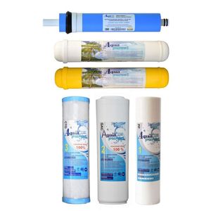فیلتر دستگاه تصفیه آب آکوا پیورست مدل SW 6066 NEW مجموعه 5 عددی به همراه فیلتر تصفیه آب مدل ممبران