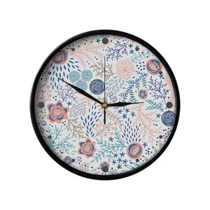 ساعت دیواری مدوپد طرح گل پاییزی مدل PAT00035