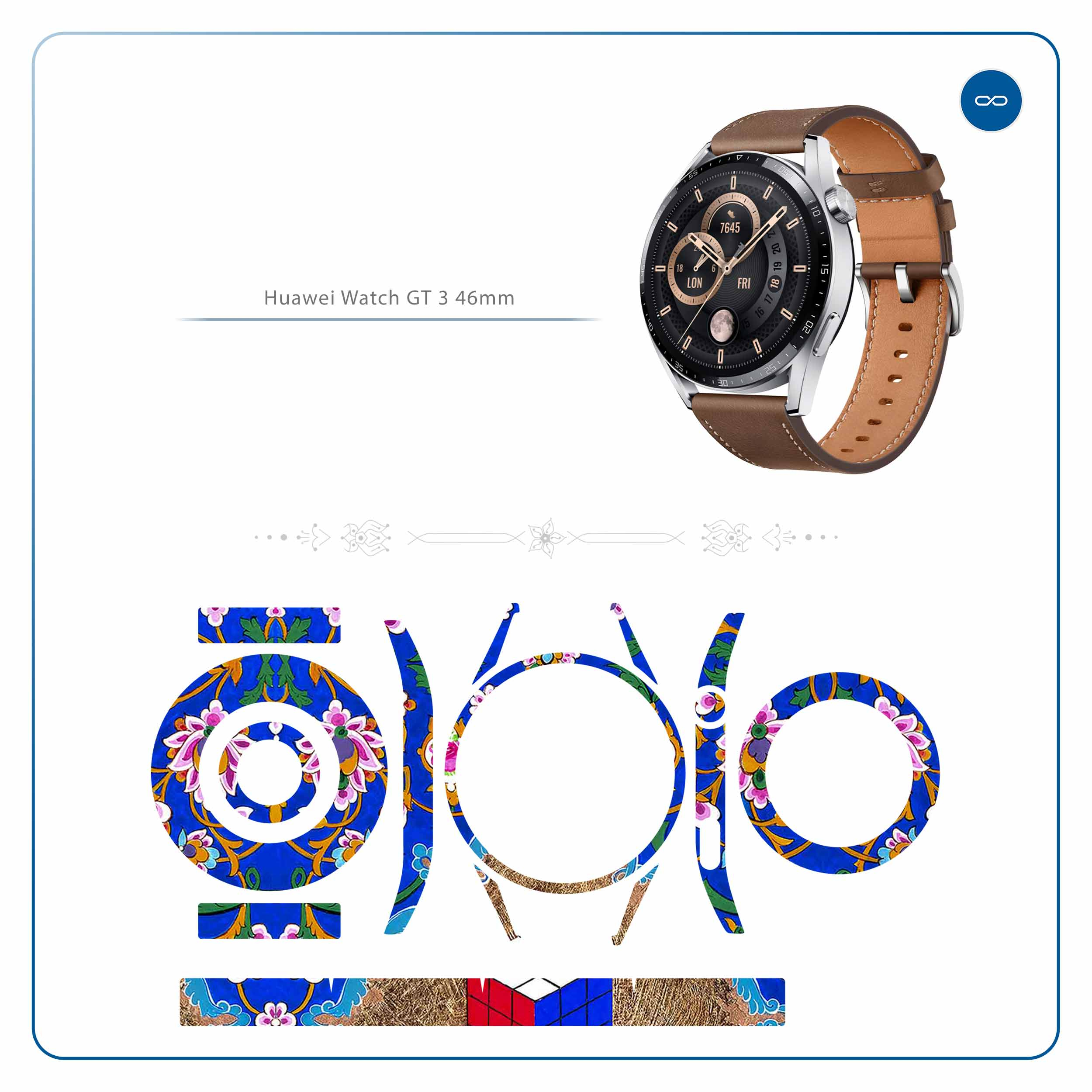 برچسب ماهوت طرح Maryams-Mathematics مناسب برای ساعت هوشمند هوآوی Watch GT 3 46mm