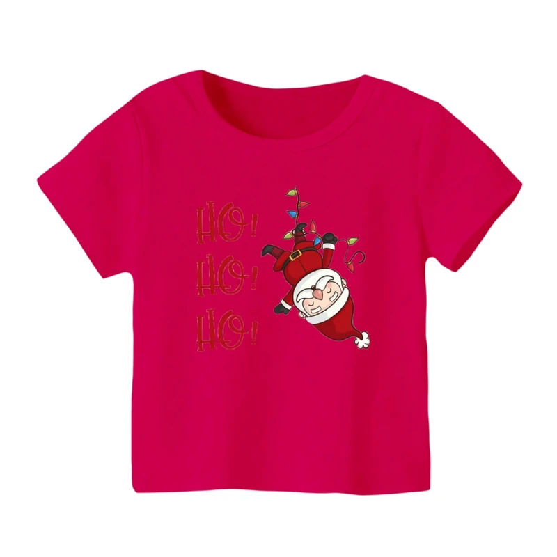 تی شرت آستین کوتاه بچگانه مدل بابانوئل کریسمس کد 21