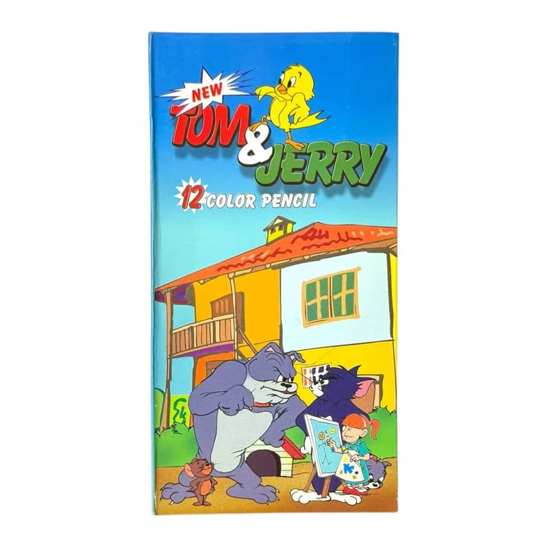 مداد رنگی 12 رنگ تام و جری مدل 123