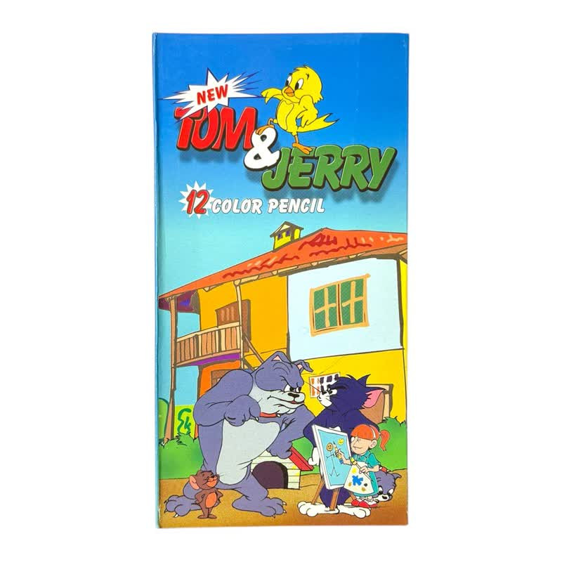 مداد رنگی 12 رنگ تام و جری مدل 123