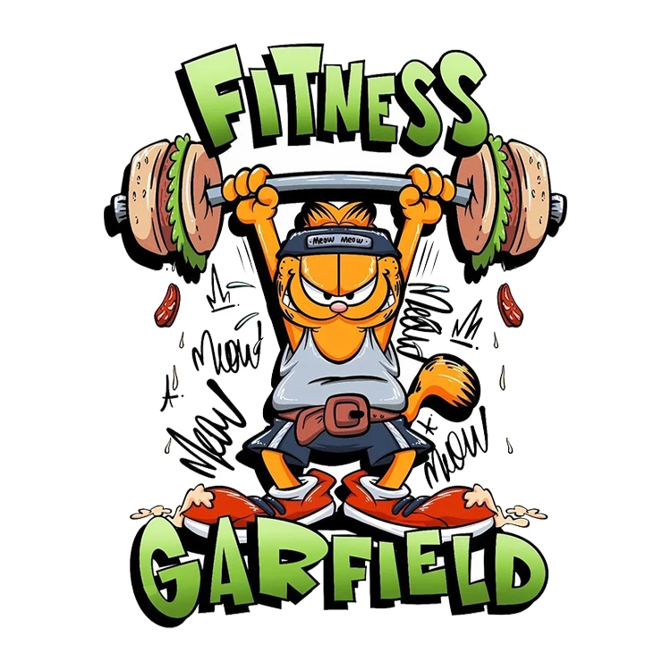 استیکر پارچه و لباس پاد آفرین مدل گارفیلد کد 2750