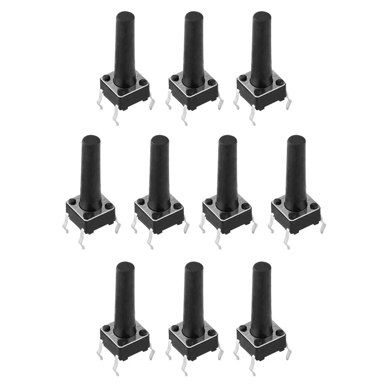 میکرو سوئیچ مدل Vertical-6×6×15-4P بسته 10 عددی