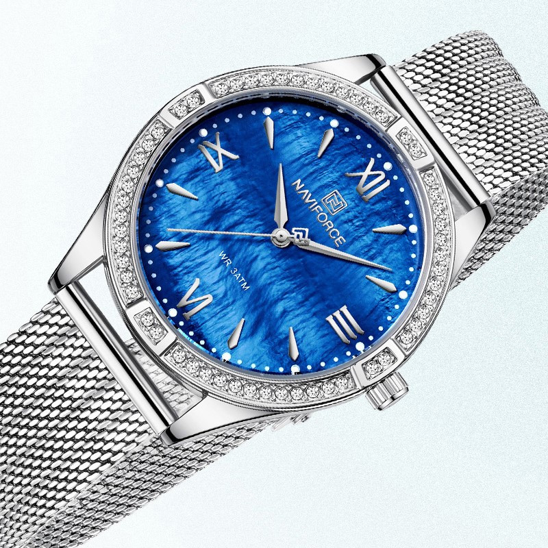 ساعت مچی عقربه ای زنانه نیوی فورس مدل NF5028SBE