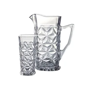 سرویس پارچ و لیوان 7 پارچه ونزی مدل آیس