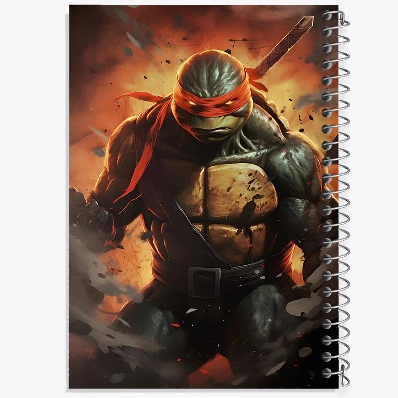 دفتر شطرنجی 50 برگ خندالو طرح لاکپشت های نینجا کد F6937