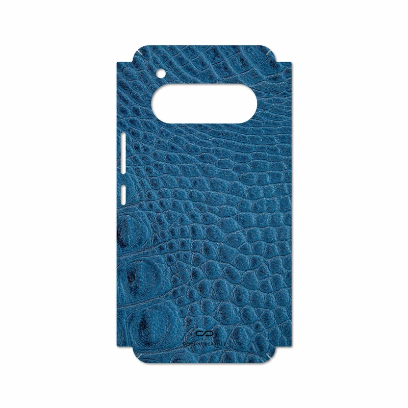 برچسب پوششی ماهوت مدل Blue-Crocodile-Leather مناسب برای گوشی موبایل داریا Bond II Lite 5G