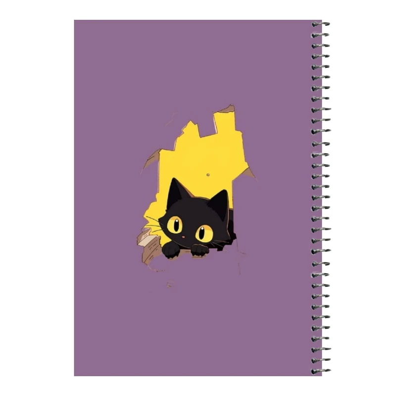دفتر مشق 80 برگ اس جی مدل گربه     