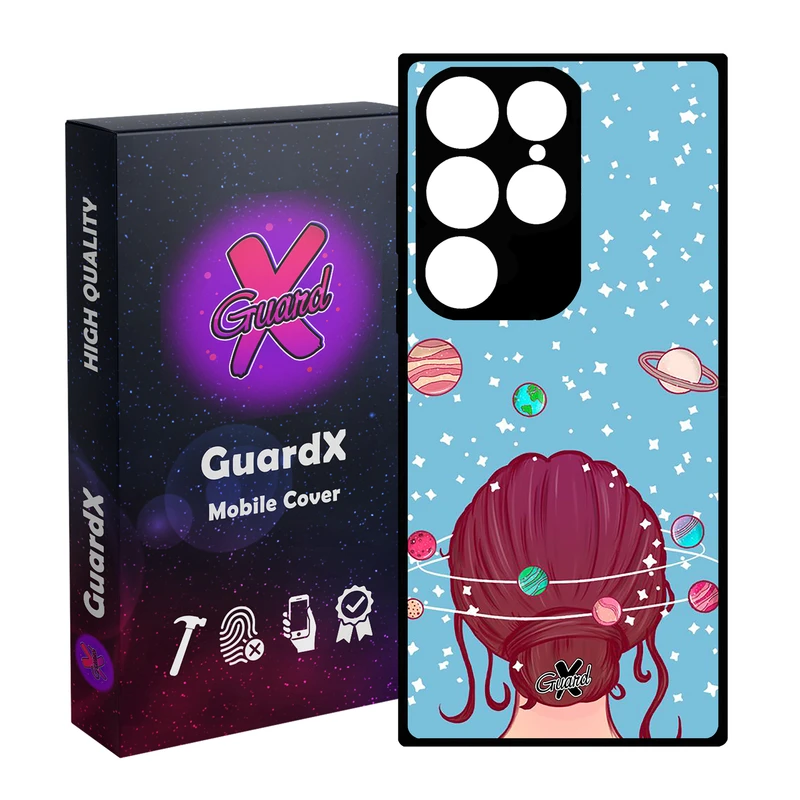 کاور گارد ایکس طرح Girl مدل Glass10211 مناسب برای گوشی موبایل سامسونگ Galaxy S24 Ultra