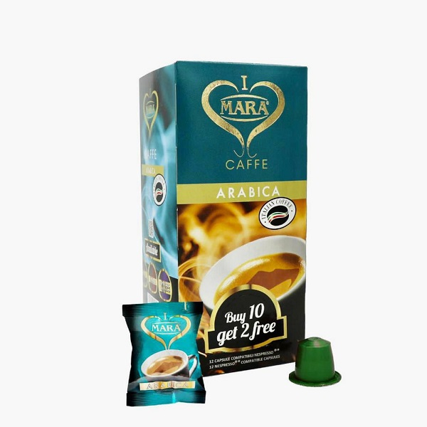 کپسول قهوه عربیکا مارا بسته 12 عددی