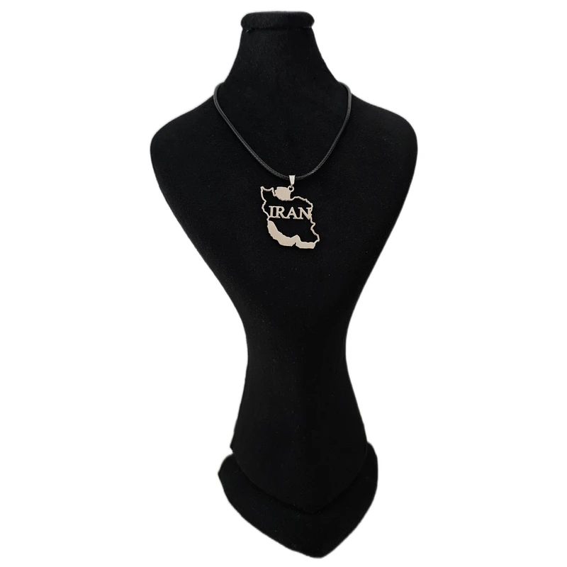گردنبند مدل نقشه ایران زیبا