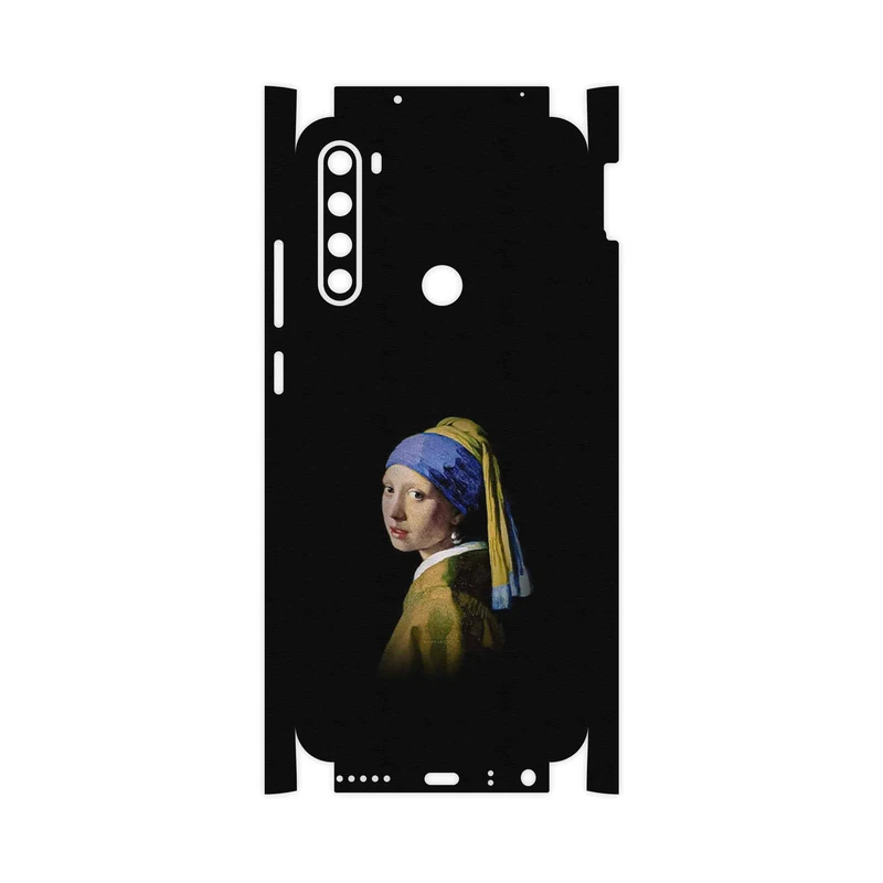 برچسب پوششی ماهوت مدل Girl with a Pearl Earring of Vermeer-FullSkin مناسب برای گوشی موبایل شیائومی Redmi Note 8T