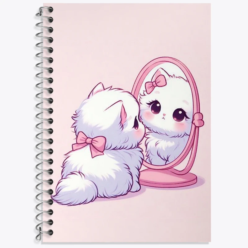 دفتر نت موسیقی 50 برگ خندالو طرح گربه کیوت کد N1846