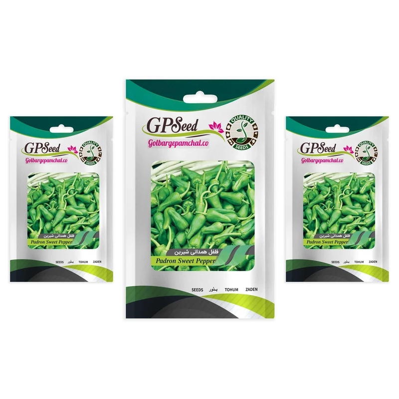 بذر فلفل همدانی شیرین گلبرگ پامچال کد GPF-326 مجموعه 3 عددی