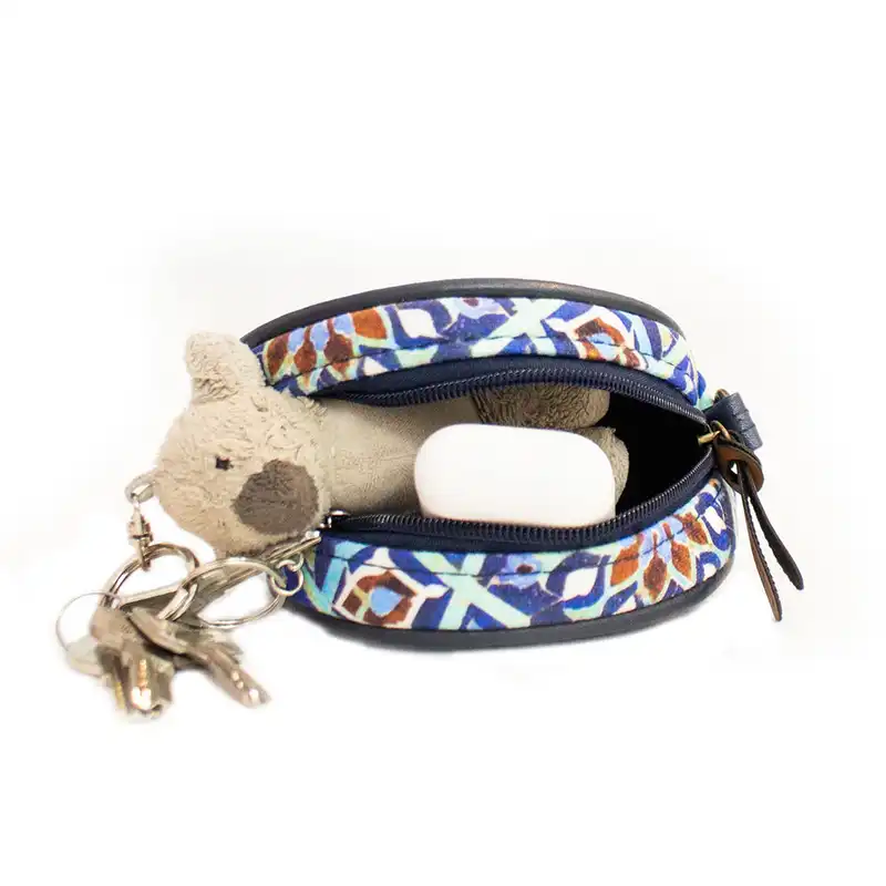 کیف دستی ترمه طراحان ایده مدل دایره ای کد ۰۵۲۷