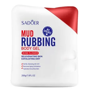 ژل لایه‌بردار بدن سادور مدل گل رز مناسب برای انواع پوست وزن 200 گرم