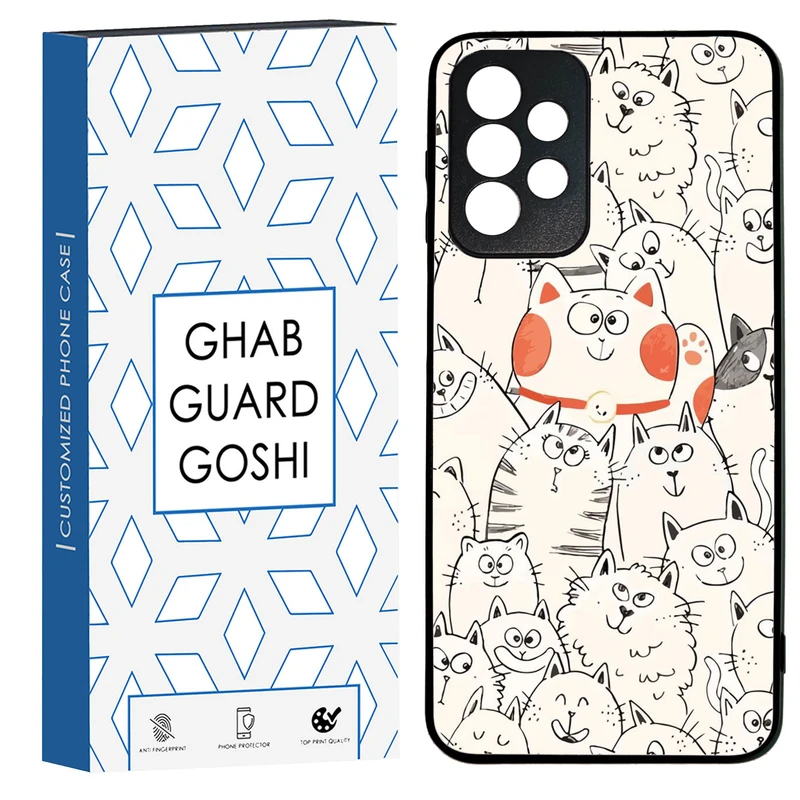 کاور قاب گارد گوشی طرح گربه کد TPU-024 مناسب برای گوشی موبایل سامسونگ Galaxy A73