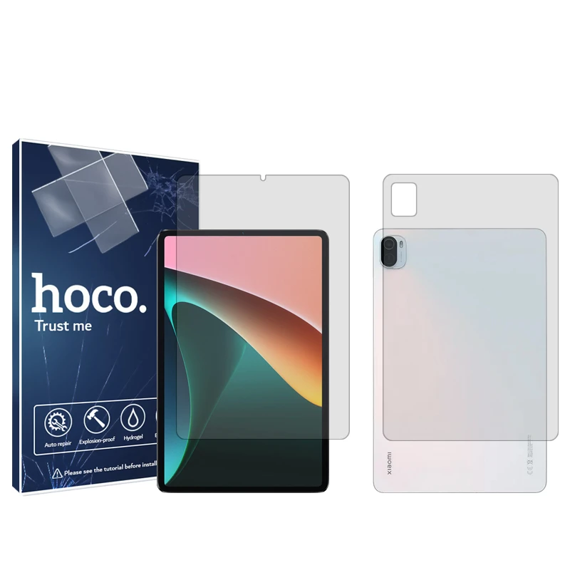 محافظ صفحه نمایش شفاف هوکو مدل HyGEL مناسب برای تبلت شیائومی Mi Pad 5 به همراه محافظ پشت تبلت