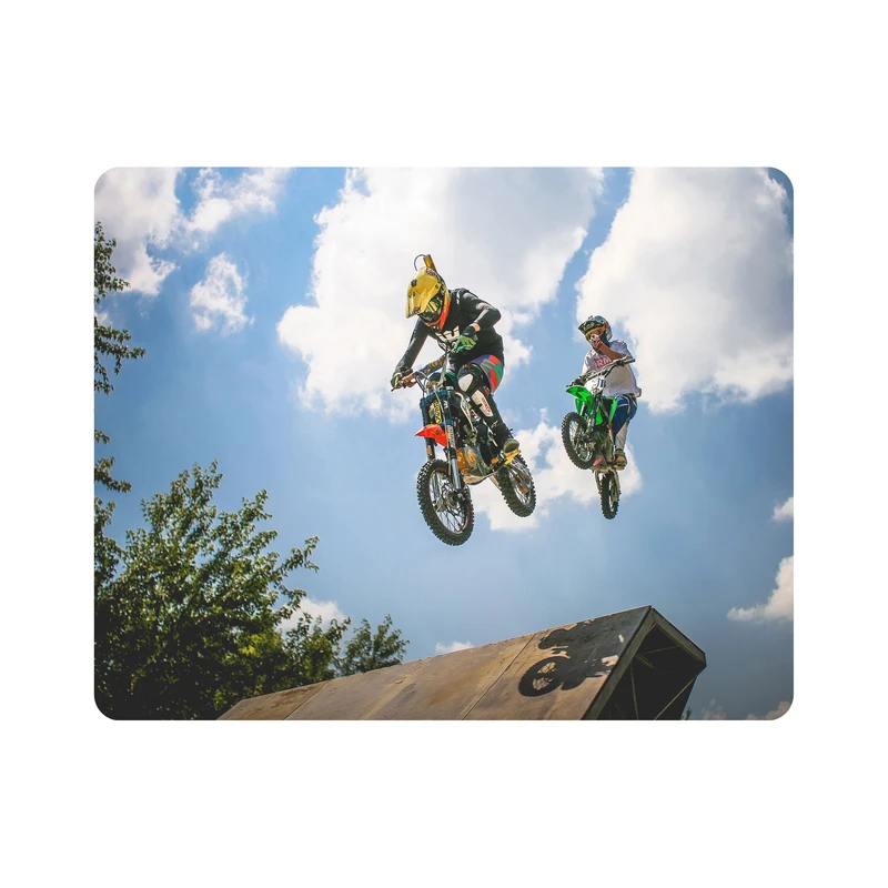 ماوس پد اطلس آبی طرح موتور پرشی مدل T1916