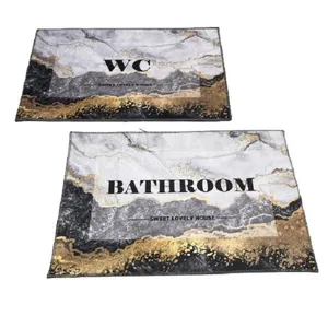 پادری طرح حمام و سرویس بهداشتی مدل 2309 سایز 40x60 سانتی متر مجموعه دو عددی