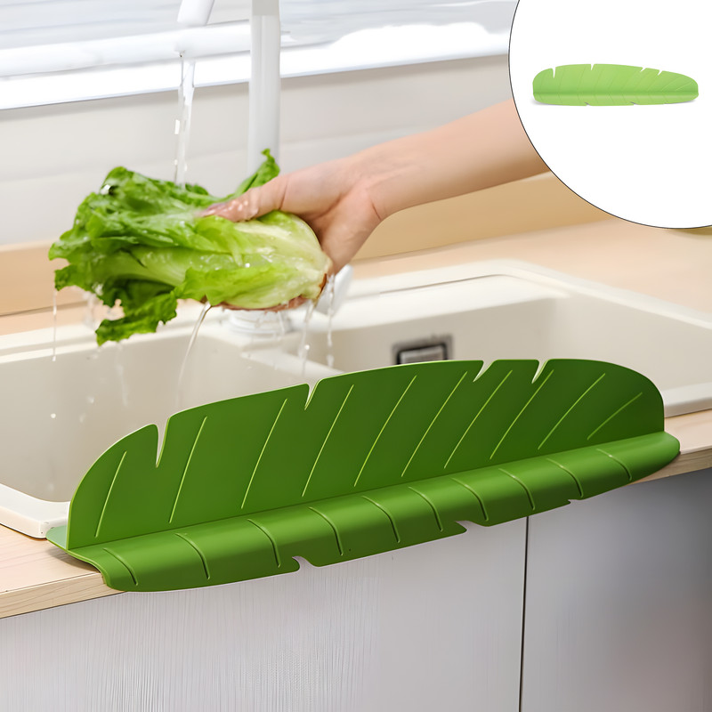 آبگیر کنار سینک مدل سیلیکونی طرح برگ