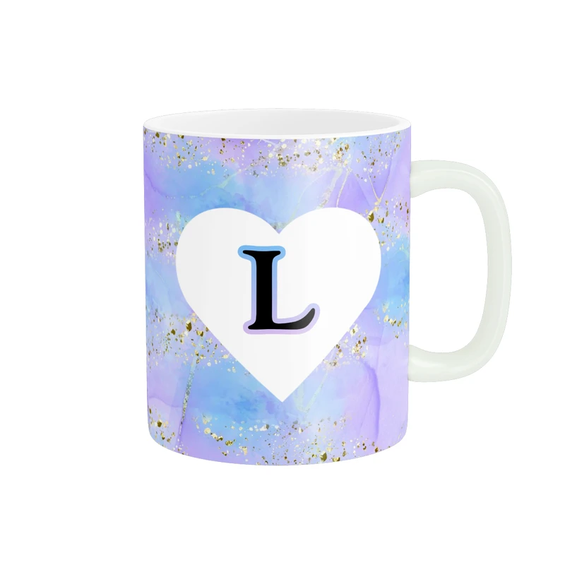 ماگ پاد آفرین مدل اسم شخصی فانتزی طرح اول اسم حرف L کد p11439