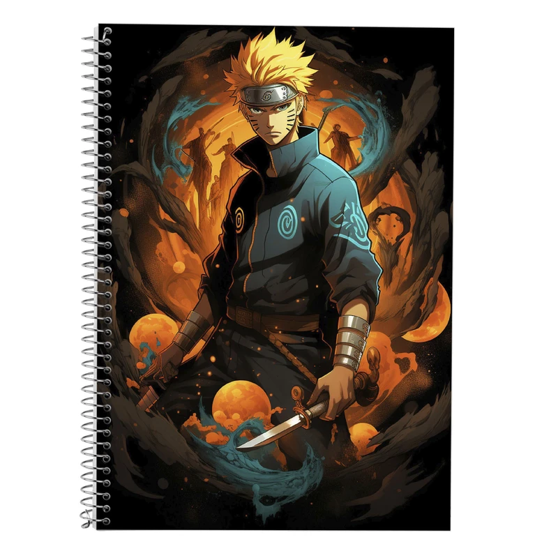 دفتر زبان 50 برگ مدوپد مدل دوخط طرح Naroto کد DF11282