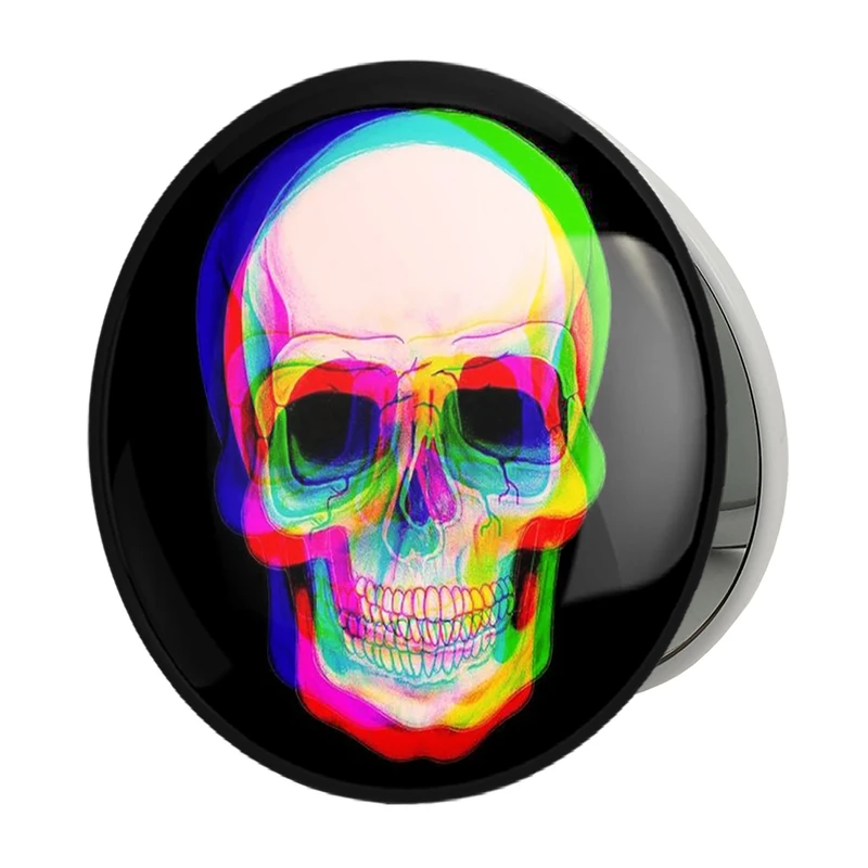 آینه جیبی خندالو طرح اسکلت Skleton مدل تاشو کد 1176 