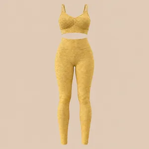 ست نیم‌تنه و لگینگ ورزشی زنانه مدل Body Fitora