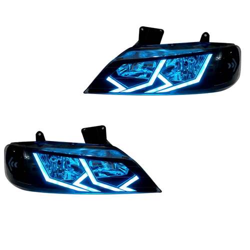 چراغ جلو خودرو گروه پژوهش صنعت مدرن مدل RGB مناسب برای پژو پارس بسته دو عددی