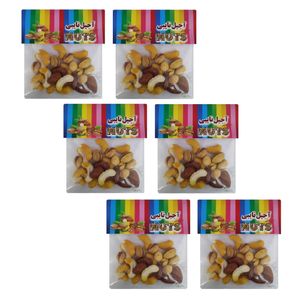 آجیل مخلوط 3 مغز شور نایبی - 20 گرم بسته 6 عددی