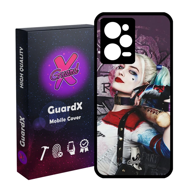کاور گارد ایکس طرح Harley Quinn مدل Glass10235 مناسب برای گوشی موبایل شیائومی Redmi Note 12 Pro 5G/Poco X5 Pro 5G/Note 12 Pro Pro speed