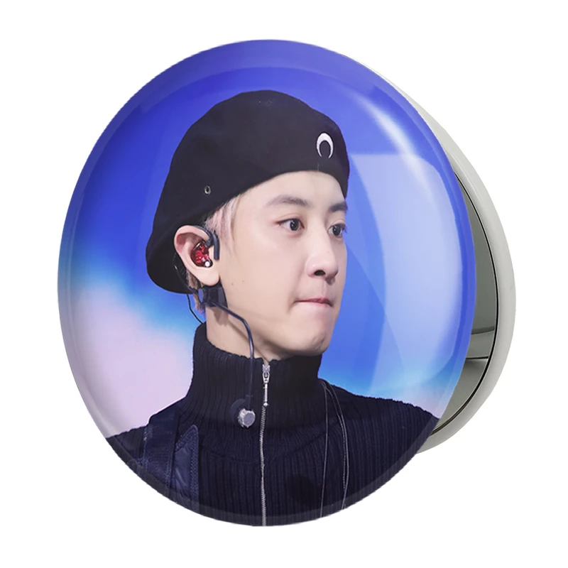 آینه جیبی خندالو طرح پارک چانیول گروه اکسو EXO مدل تاشو کد 13314 