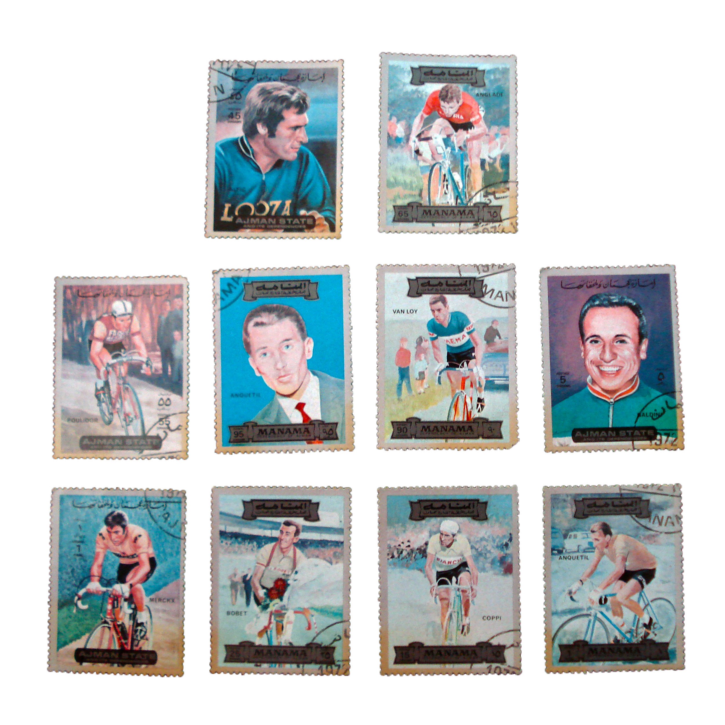 تمبر یادگاری مدل ورزشی کد h-301 مجموعه 10 عددی